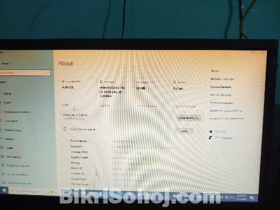 i3 Desktop PC with 4GB RAM &HDD+Monitor